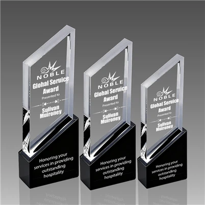 Balon Desinyon Inukit na Tropy na Kristal